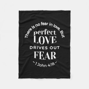 Manta Polar BW 'El amor perfecto impulsa el miedo' - 1 John 4: