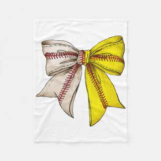 Manta Polar Bysebyll Softbyll Coquette Bow Game Day Heart Love