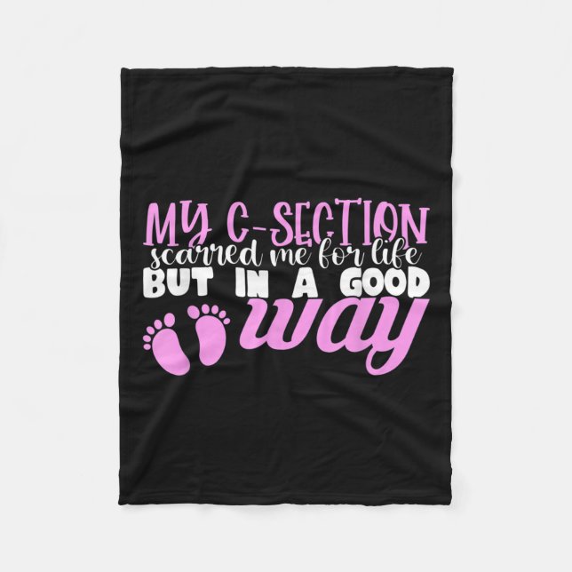 Manta Polar C-section Cesarean New Mom Of Baby Girl Recovery Q (Anverso)