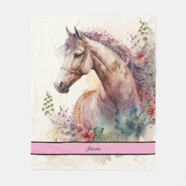 Manta Polar Caballo acuático elegante