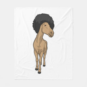Manta Polar Caballo Afro