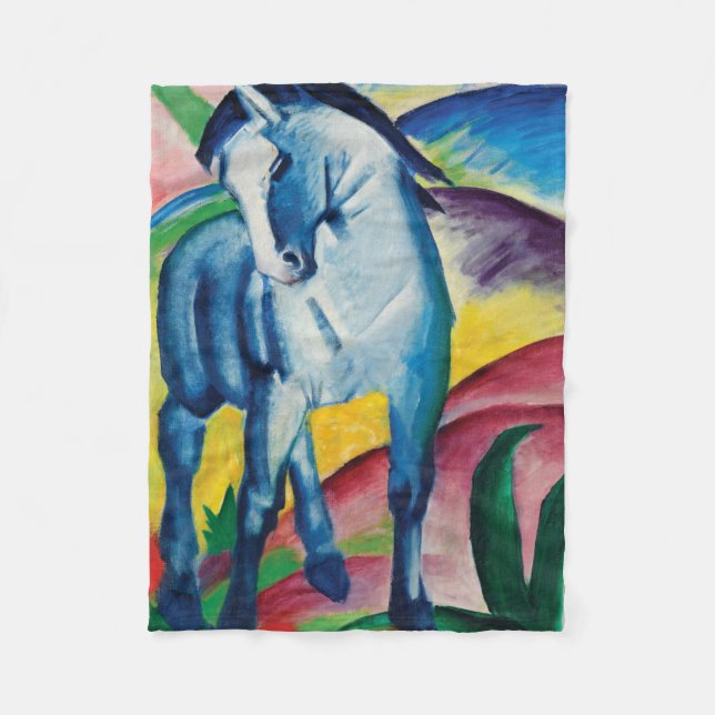 Manta Polar Caballo azul I de Franz Marc (Anverso)
