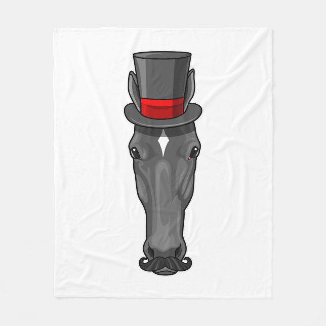 Manta Polar Caballo con cilindro (Anverso)