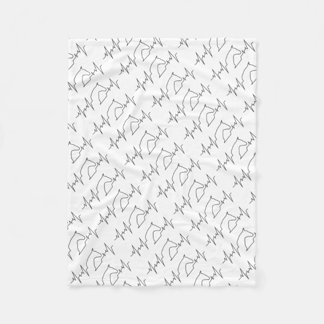 Manta Polar Caballo de latido (Anverso)