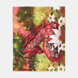 Manta Polar Caballo de margarita caprichoso en el campo Resume