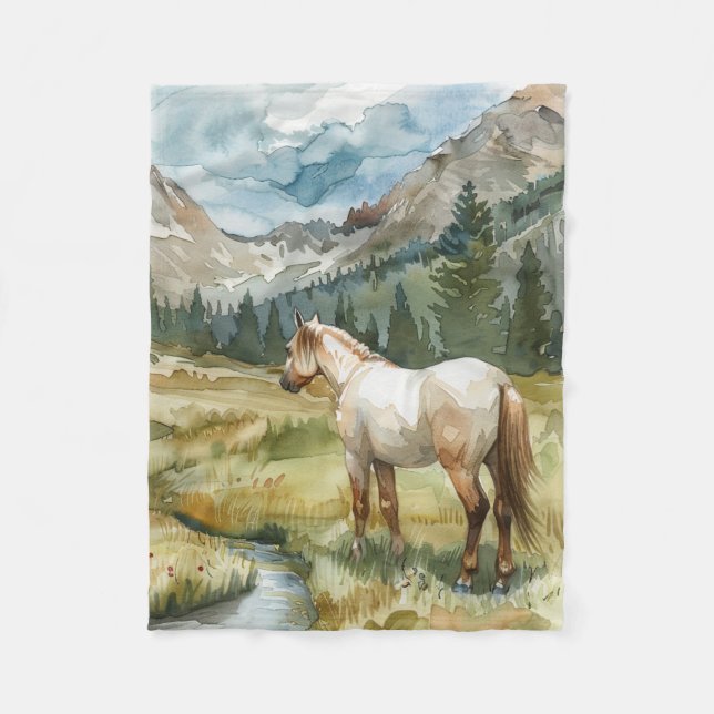 Manta Polar Caballo de Montaña (Anverso)
