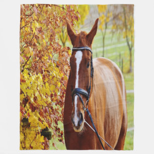 Manta Polar Caballo de otoño