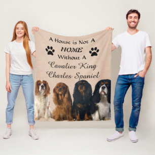 Manta Polar Caballo del rey Charles Spaniel - Casa