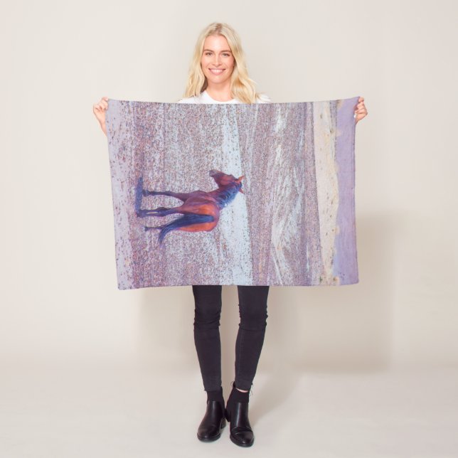 Manta Polar Caballo desierto P8640 (In situ)