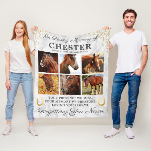 Manta Polar Caballo Mascota de Mármol moderno