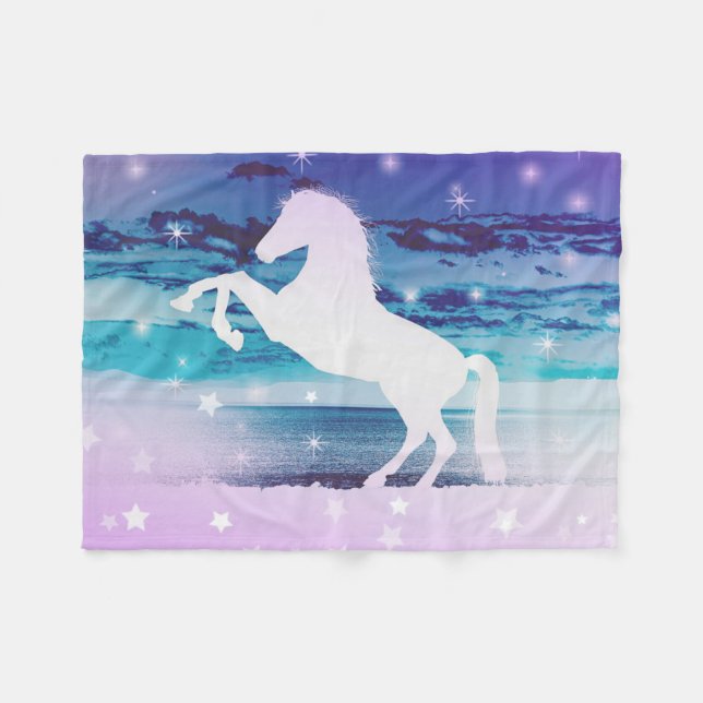Manta Polar Caballo místico (Frente (Horizontal))