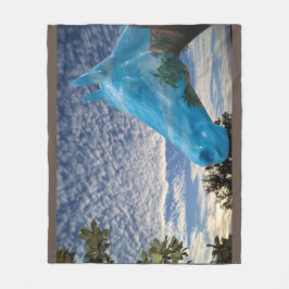 Manta Polar Caballo pintado y cielo mackeral Fleece Blanket
