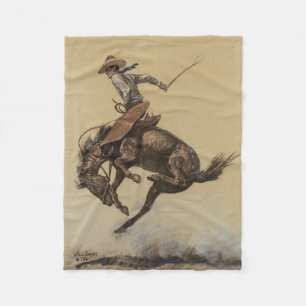 Manta Polar “Caballo que se encabrita” Arte Occidental de Will