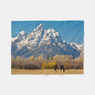 Manta Polar Caballo y Grand Tetons, Rancho Moose Head