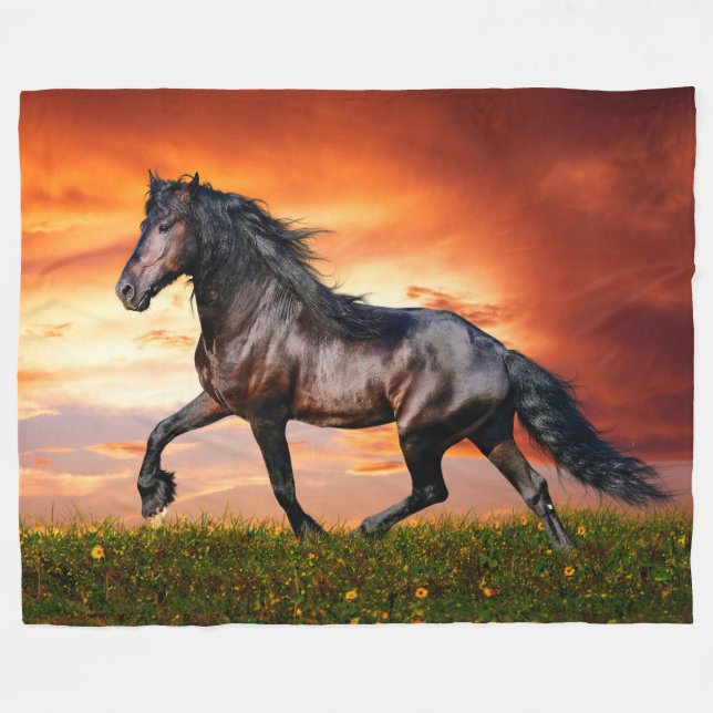 Manta Polar Caballos (Frente (Horizontal))