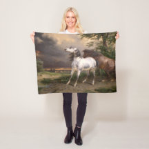 Caballos asustados por la tormenta (por Carle Vern