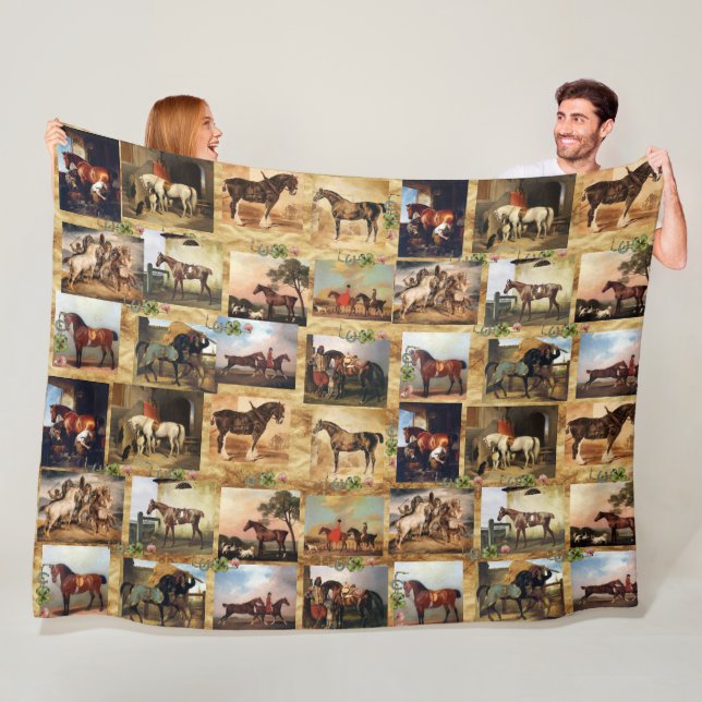 MANTA POLAR CABALLOS BELLAS ARTES PINTURAS PARCHMENT,ZAPATOS D (In situ)