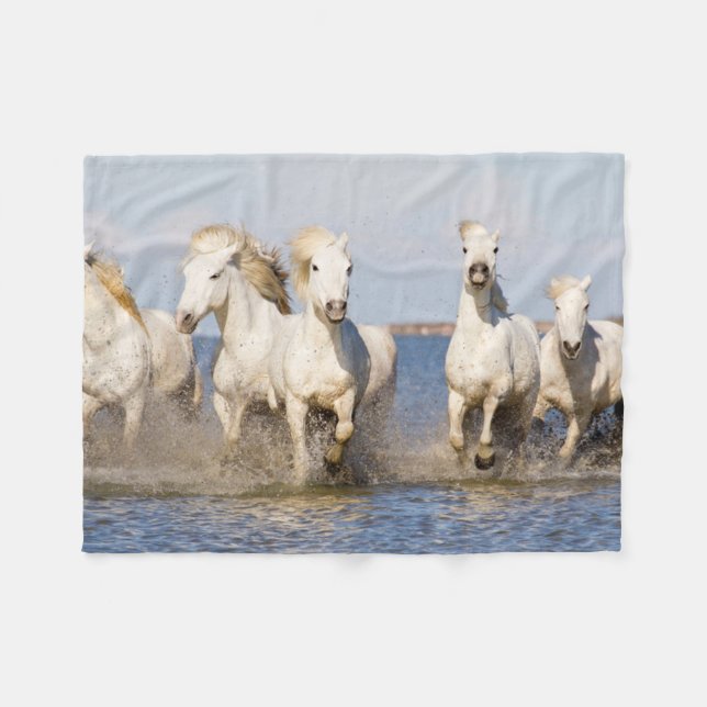 Manta Polar Caballos de Camarga (Frente (Horizontal))