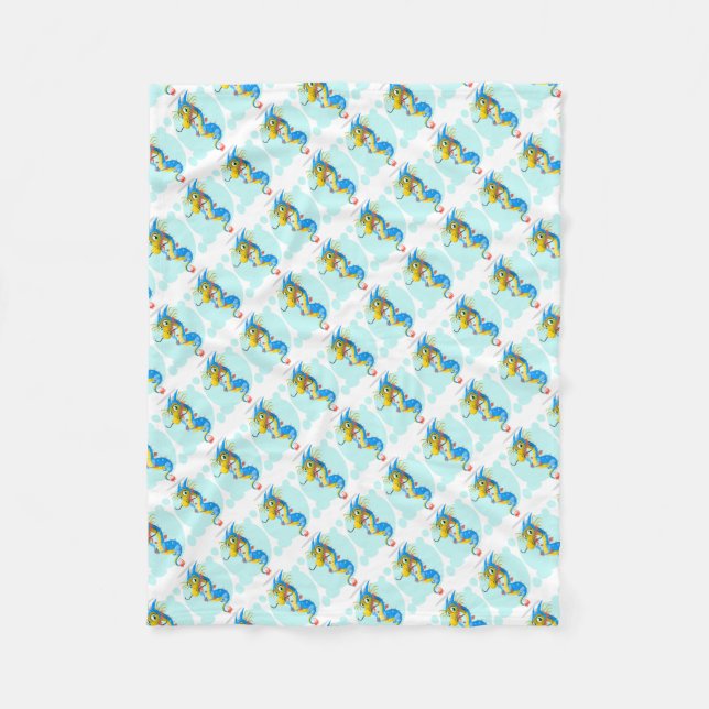 Manta Polar Caballos de mar cortos/cubiertas (Anverso)