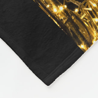 Manta Polar Caballos dorados galopando