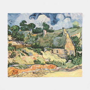 Manta Polar Cabañas de paja en Cordeville Vincent van Gogh