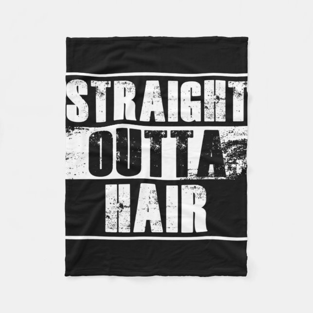 Manta Polar Cabeza calva Regalo de cabeza calva (Anverso)