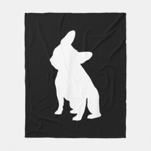 Manta Polar Cabeza de Bulldog francesa Tilt Apparel, cabeza fr