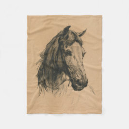 Manta Polar Cabeza de caballo (por Heywood Hardy)