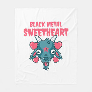 Manta Polar cabeza de cabra adorable baphomet