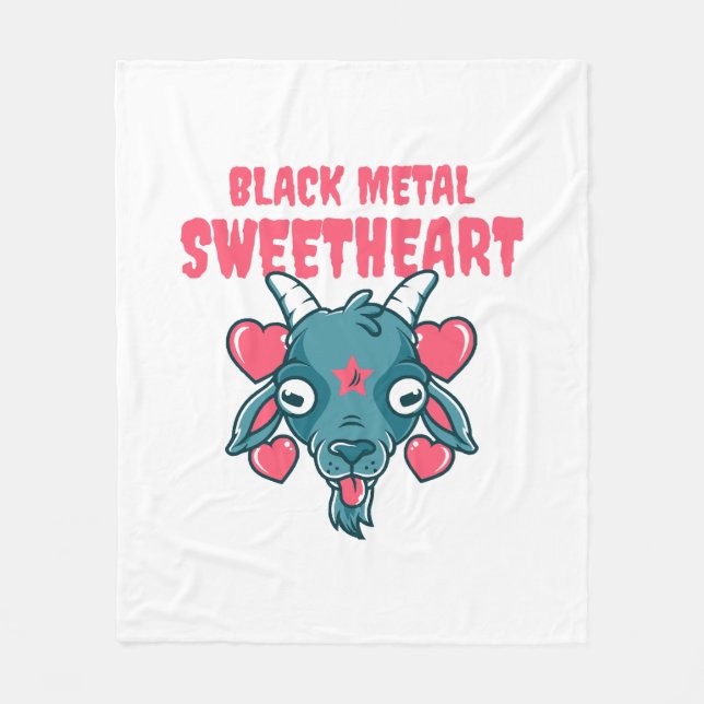 Manta Polar cabeza de cabra adorable baphomet (Anverso)