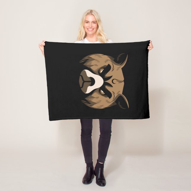 Manta Polar Cabeza de oso (In situ)