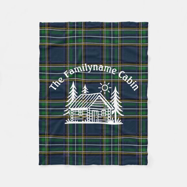 Manta Polar Cabina acogedora personalizada Throw Blanket (Anverso)