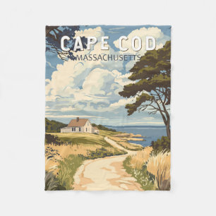 Manta Polar Cabo Cod Massachusetts Viajes Arte Vintage