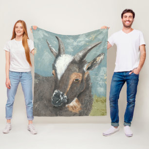 Manta Polar Cabra Vida-Gris de la granja