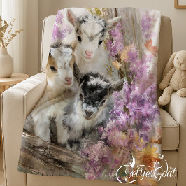 Manta Polar Cabras bebés en el oliage de otoño 9