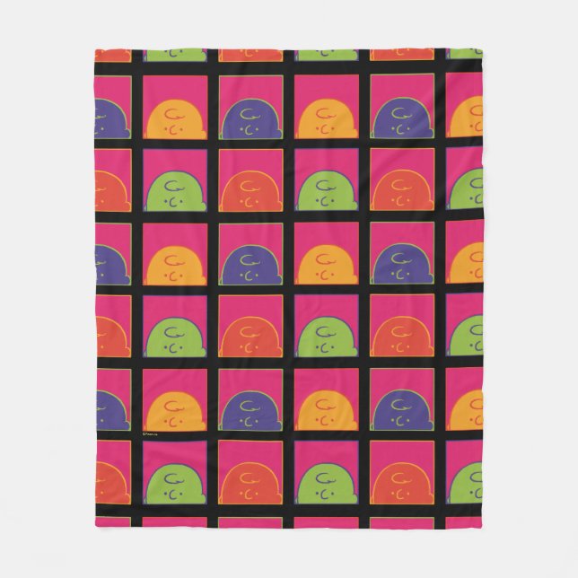 Manta Polar Cacahuetes | Arte pop moderno es Charlie Brown (Anverso)