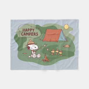 Manta Polar Cacahuetes   Camperas felices Snoopy y Woodstock