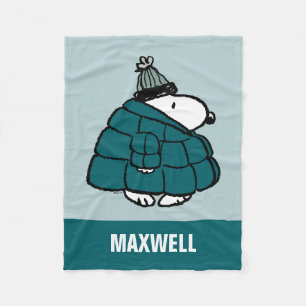 Manta Polar Cacahuetes   Chaqueta Snoopy Winter Puffer