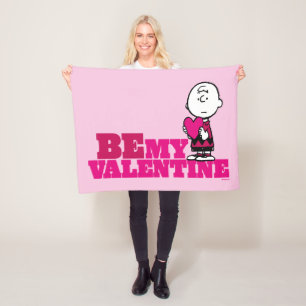 Manta Polar Cacahuetes   Charlie Brown Be My Valentine