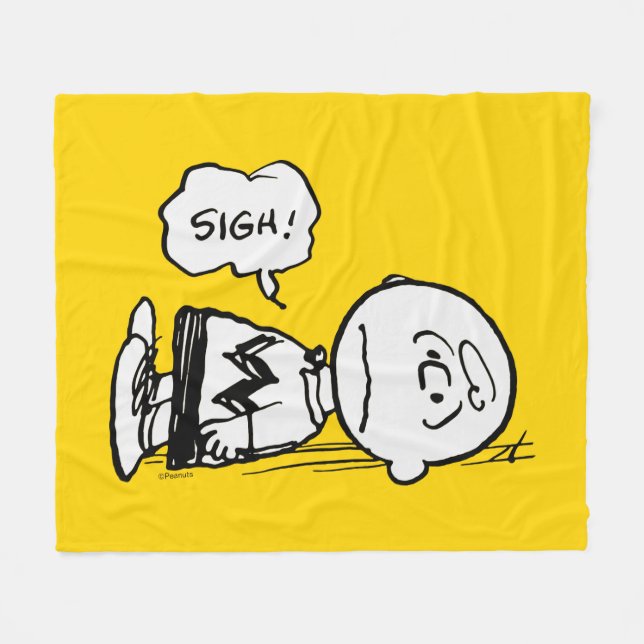 Manta Polar Cacahuetes | Charlie Brown ha caído (Frente (Horizontal))