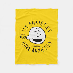 Manta Polar Cacahuetes   Charlie Brown Nervous desde 1950