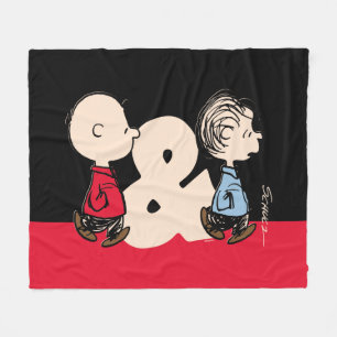 Manta Polar Cacahuetes   Charlie Brown y Linus