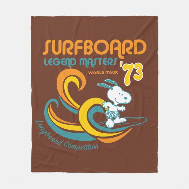Manta Polar Cacahuetes | Concurso Snoopy Surfboard Longboard (Anverso)