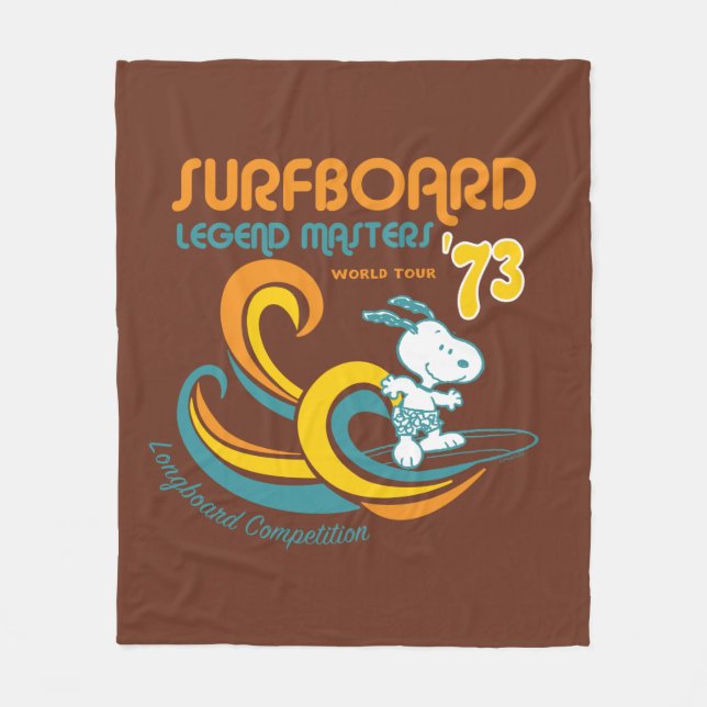 Manta Polar Cacahuetes | Concurso Snoopy Surfboard Longboard (Anverso)