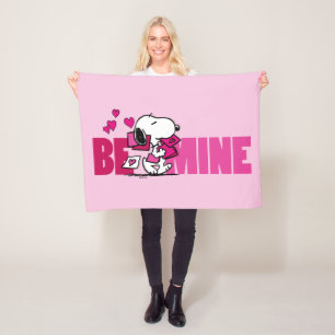 Manta Polar Cacahuetes   EL DÍA DE SAN VALENTÍN   Snoopy Be Mi