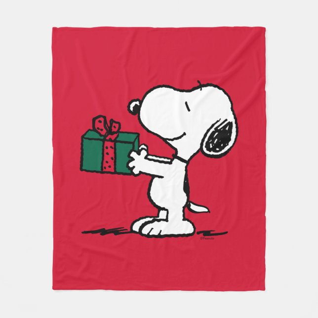 Manta Polar Cacahuetes | Entrega de Navidades Snoopy (Anverso)