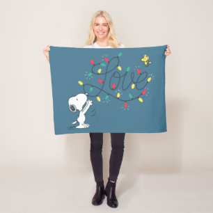 Manta Polar Cacahuetes   Festividad de Snoopy y Woodstock