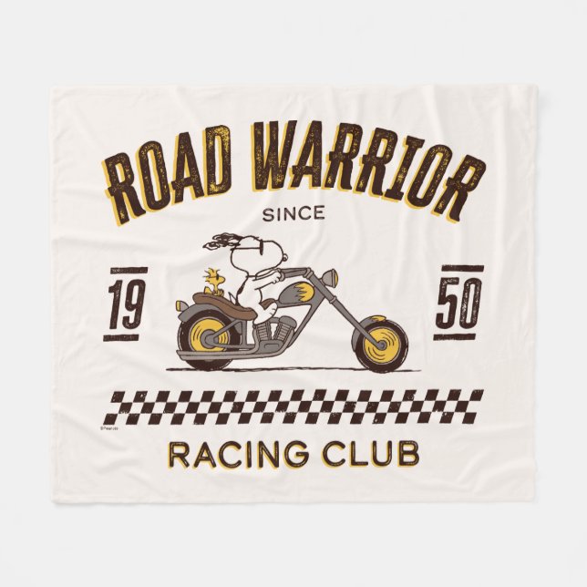 Manta Polar Cacahuetes | Guerreros de Snoopy & Woodstock Road (Frente (Horizontal))