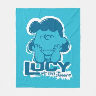 Manta Polar Cacahuetes   Lucy ¿Quién dice que soy cangrejo?