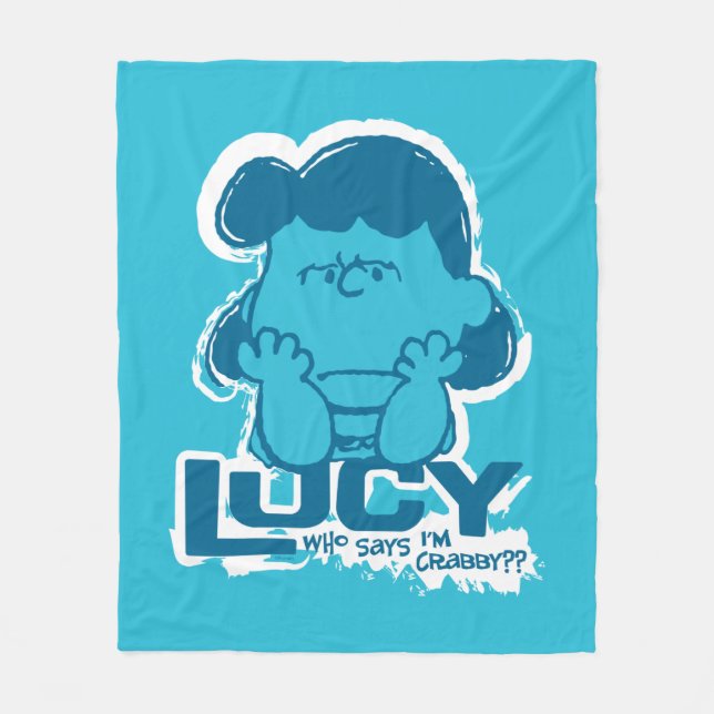 Manta Polar Cacahuetes | Lucy ¿Quién dice que soy cangrejo? (Anverso)